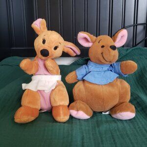 Vintage Disney Kanga & Roo Stuffed Bean Bag Plush from the 90's